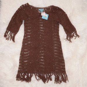 Letarte Handmade Brown Dress- Size small - NWT